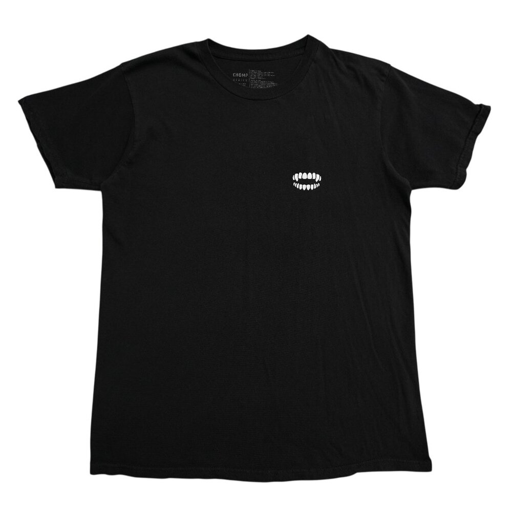 Chomp Short Sleeve T-Shift Mens Size Slim Fit Medium Black Bad Fortunes Cookie